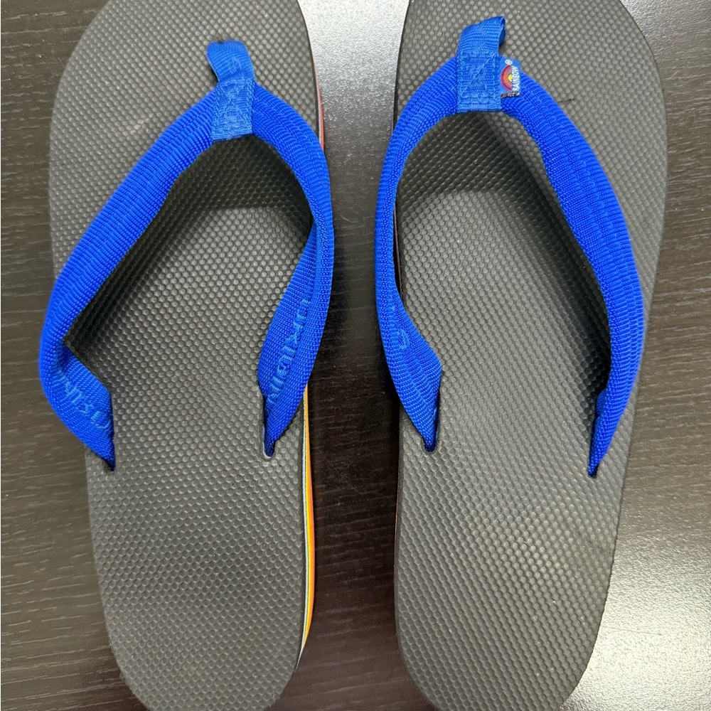Rainbow Blue and Black Sandals women’s size 9.5
